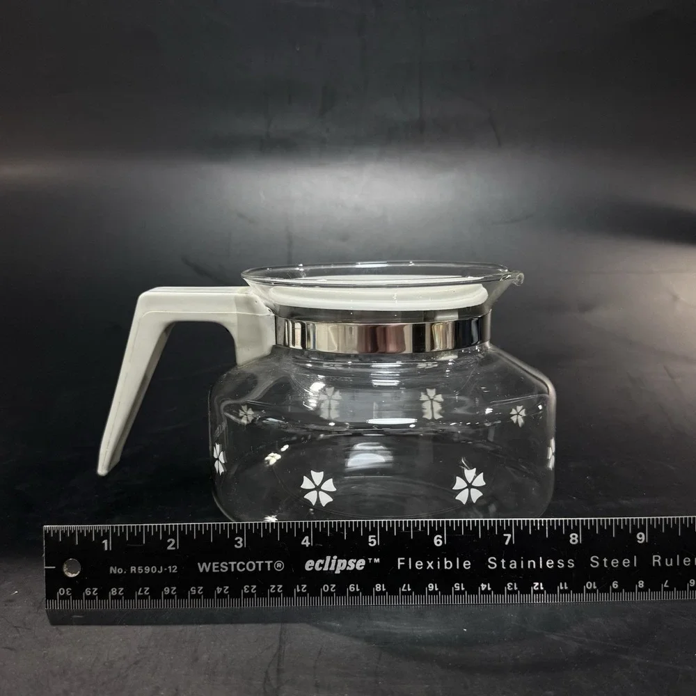 Mr Coffee Glass Coffee Caraffe Gray Plastic Handle‎ w Lid 10 cups Replacement